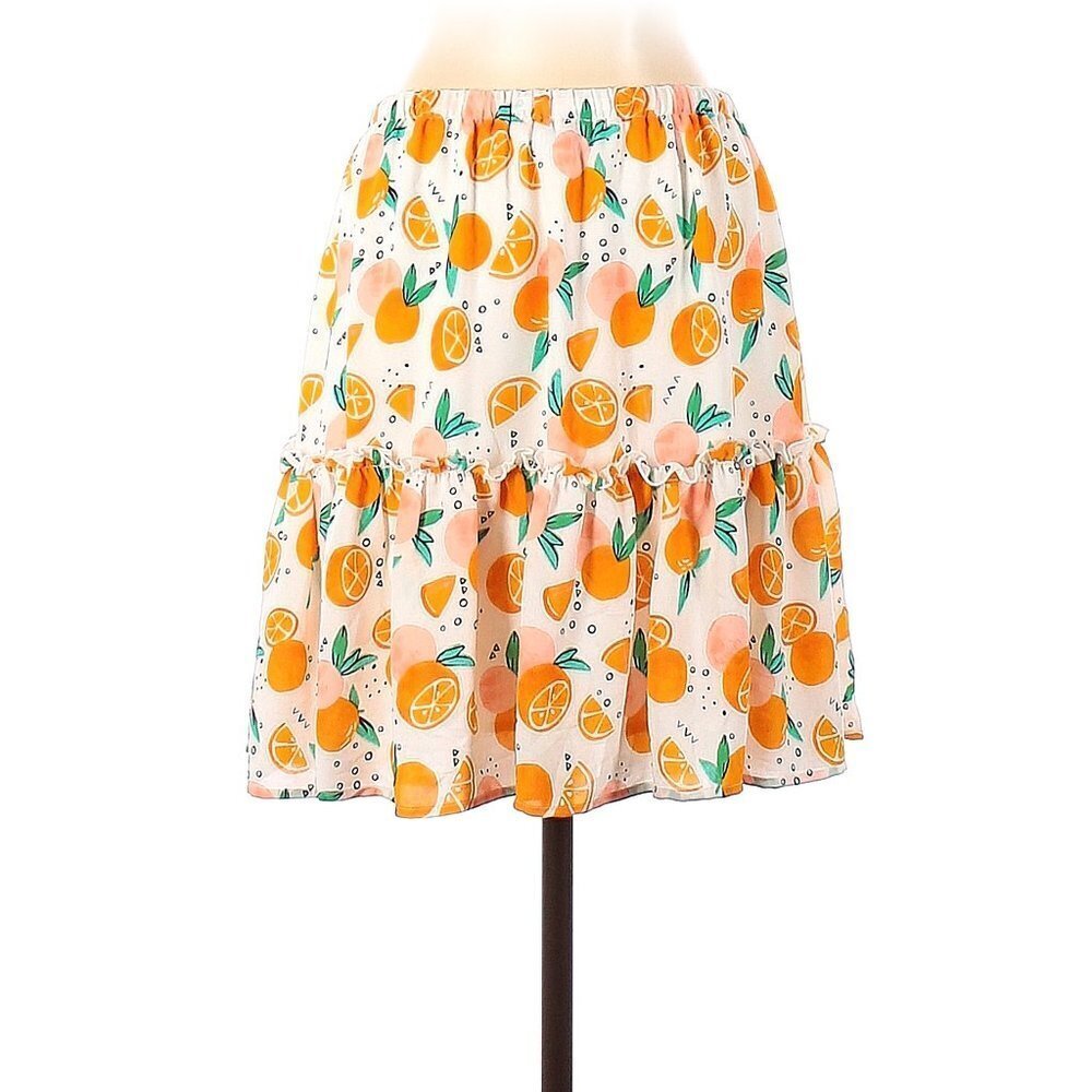 Color Me Courtney Tangerine Skirt Size Medium
